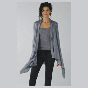 LULULEMON Universal Wrap Cardigan Sweater Cashmere Blend Knit Grey Women's 6